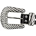 50138 Rhinestone Belt Fashion Western Crystal Zebra Bling Dazzling Mesh Design Leather Belt 1-1/2