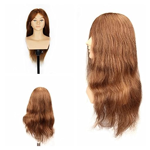 Hair Way 28 100 Long Real Human Hair Mannequin Head With