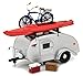 Greenlight 1947 Ken Skill Tear Drop Trailer with Accessories for 1/24 Scale Model Cars and Trucks 1/24 Diecast Model 18420 A