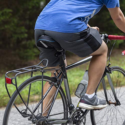 image for Plush Rides Bicycle Gel Seat Cushion Cover, Extra Soft Dismounting Sil