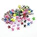Owfeel 100pcs 15mm Star Colorful DIY Metal Studs 2 Prongs Spots Nailheads Spikes for Bag Shoes Jeans Bracelet Multiple Color