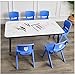 Amazon Basics 10 Inch School Classroom Stack Resin Chair, Blue, 6-Pack