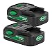 RYOBI Scotts S12020A SYNC 20V Lithium 2 Pack Battery Pack # 130321002-2PK primary