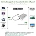 Mini DisplayPort to HDMI DVI VGA Cable, CableDeconn 3 in 1 Mini DP (Thunderbolt Port Compatible) to HDMI DVI VGA TV AV HDTV Adapter Converter for Apple Mac Book