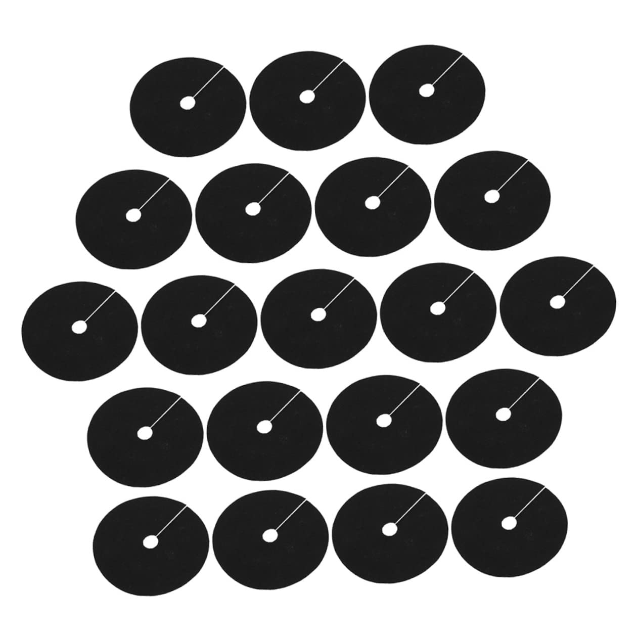 Operitacx 20pcs Garden Mulch Ring, Non-Woven Fabric Control Membrane, Reusable Tree Ring Grass Cloth Control Fabric Barrier for Plants Tree Plant Pot Covers Gardening Mat Ground Cloth