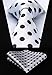 HISDERN White Mens Ties Classic Silk Tie and Pocket Square Formal Business Cool Polka Dot Necktie Handkerchief Elegant Wedding Party Neckties for Men