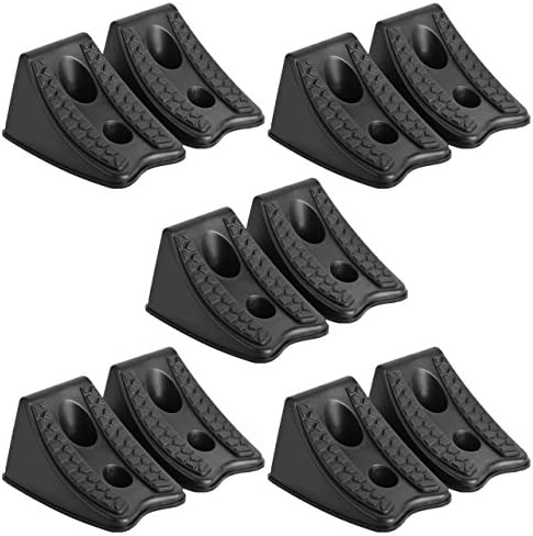 DEDC Heavy Duty Wheel Chocks for Caravan Car Wheel Stoppers (10pcs)