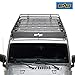 EAG 4 Door Roof Rack Cargo Basket with Wind Deflector Fits for 07-18 Wrangler JK