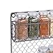 DII Farmhouse Vintage Decorative Metal Pantry Spice Rack Organizer, 17Lx2.3Wx20H, 4 Tier Spice Rack - Rustic