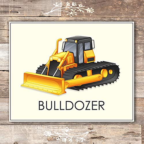 Boys Trucks - Art Prints (Set of 6) - Unframed - 8x10s | Construction Wall Decor