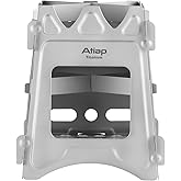 ATiAP Ultralight Titanium Wood Burning Stove Outdoor Camping Multi-Fuels Alcohol Stove BBQ Stove WS009ST-Ti (Multifunctional Wood Burning Stove)