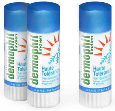 DermoPhil Indien High Protection Lip Balm 4g x 3 by Dermophil Indien