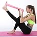 Therapy Flat Resistance Bands Set, Latex Free Flat Elastic Exercise Stretch Bands for Stretching, Flexibility, Pilates, Yoga, Ballet, Gymnastics, Rehab, Workout, Pink, Purple, Blue (3 Pack, 5 FT long)