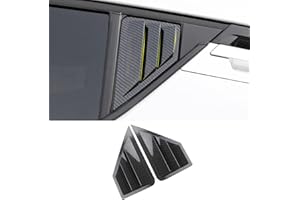 TKREENO for Toyota C-HR CHR 2018 2019 2020 2021 2022 Rear Side Window Louver Decorate Cover Rear Air Vent Blinds Covers Auto Accessories (Carbon Fiber Color)