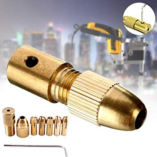 8 PCS 2.0-5.05mm Electric Drill Bit Collet Mini Twist Drill Tool Chuck Set