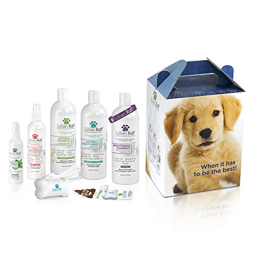 Gift Set for Pet Lovers by Lillian Ruff - Variety Pack of Shampoo, Conditioner, Detangler Spray, Breath Spray and Dog Poop Bag Dispenser - Unique Idea for Men and Women (6 Piece Set) - Thumbnail 6