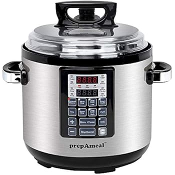 prepAmeal 6QT 11-IN-1 ( 3 Speeds Options ) Pressure Cooker Multi-Use Programmable Instant Cooker Pressure Pot with 16 Smart Programs, Slow Cooker, Rice Cooker, Steamer, Sauté, Yogurt Maker, Warmer, Hotpot (6 Quart)