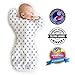 Amazing Baby Transitional Swaddle Sack with Arms Up Mitten Cuffs, Tiny Bear, Sterling, Small, 0-3 Months (Parents’ Picks Award Winner)
