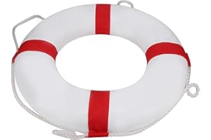 Zerodis Life Buoy, High Density Foam Life Float with Nylon Lanyard Large Load Bearing Lightweight Foldable Emergency Flotatio