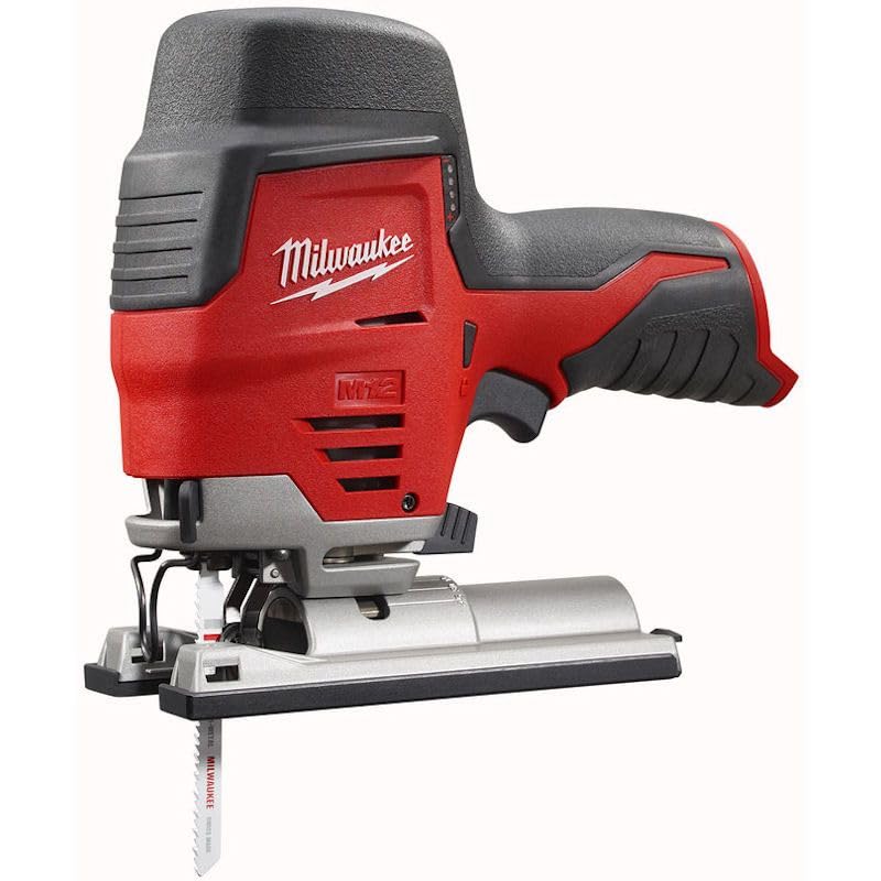 Milwaukee M12JS-0 M12 Naked Compact Jigsaw without Batteries/ Charger,Red