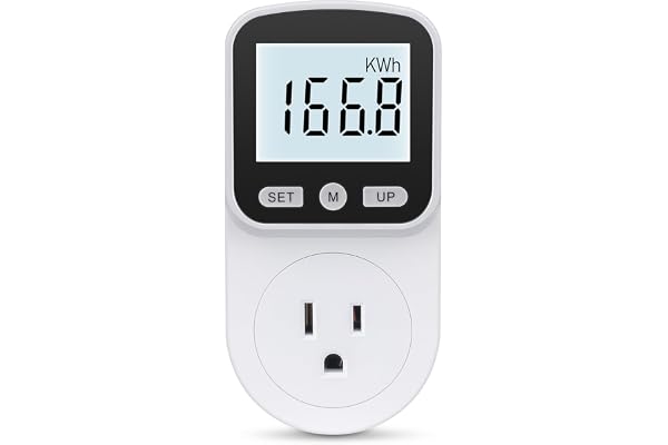 Upgraded Watt Meter Power Meter Plug Home Energy Monitor Electricity Usage Monitor, Electrical Usage Monitors, Energy Voltage