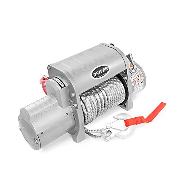 Driver Recovery Products Electric Recovery Winch Heavy Duty 12,000