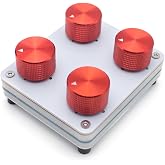 4-Knob MIDI Controller &ndash; USB-C Programmable DAW Control Knobs | 4 Assignable Knobs with Customizable CC Mapping. Compatible with Ableton Live, Logic Pro, Fl Studio, Cubase