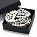 SEVENSTONE 8MM 108 Mala Beads Charm Bracelet for Men Women Yoga Bracelet Necklace Father's Day