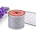 eZthings® Decorative Wired Sheer Glitter Ribbon for Christmas Gift Wrapping and Holiday Decor (50 Yards (2.5