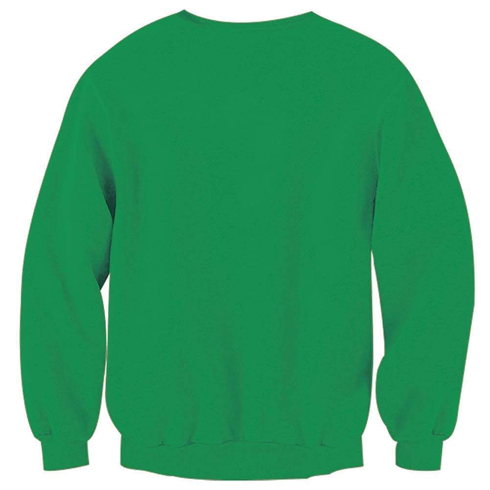 Pemela Youth 3D Print Ugly Christmas Sweatshirts Fleece Cewneck Pullover Funny Fresh Prince Long Sleeve Jumper Xmas Clothing XL