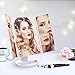 YCBB Makeup Mirror Trifold with Upgraded Touch Screen - Lighting 21 LED Lights, 1x/2x/3x Magnification, 180° Adjustable Stand, and High-Power USB Charging Backlight