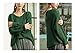 ARJOSA Women's Fall Sweaters Pullover Oversized Crew Neck Long Sleeve Knit Sweater Tunic Tops (Large, Green)