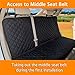 YESYEES Waterproof Dog Car Seat Covers Pet Seat Cover Nonslip Bench Seat Cover Compatible for Middle Seat Belt Fits Most Cars, Trucks and SUVs