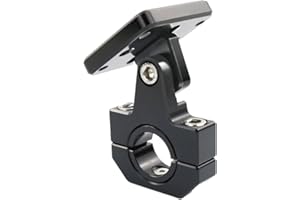 22mm 28mm Handlebar GPS Mount Compatible with Motorcycles Navigation Devices with AMPS 4-Hole Pattern