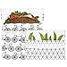 Lunchskins Reusable 2 Piece Food Storage Bag Set, 1 Sandwich Bag + 1 Snack Bag, Charcoal Bicycle