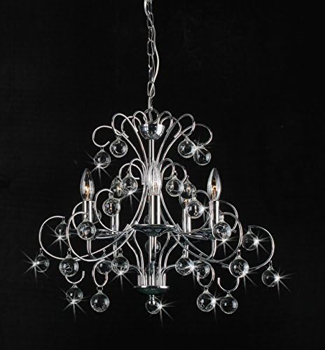 Chandelier Apollo with Chrome Finishing and Shining Crstal