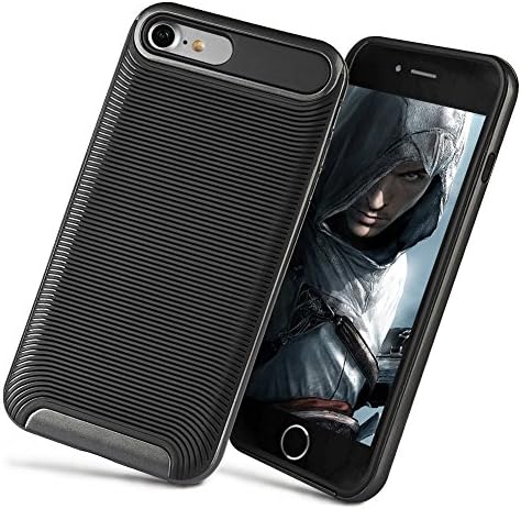 iPhone 7 Case, HeeBin Modern Slim Ripple Design better Shock - Absorption & Scratch - Proof For Apple iPhone 7 - Gray