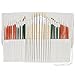 U.S. Art Supply 36 Piece Artist Long Handle Assorted Natural and Nylon Hair Brush Set with Cotton Canvas Storage Wrap Pouch Holder