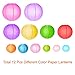 Paxcoo 12 Pack Paper Lanterns with Assorted Colors and Sizes