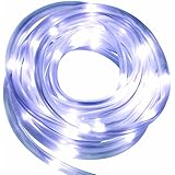 Solar Rope Lights Outdoor Decorations Garden Decorative Light 100 Pure White LED Ornaments Deal of The Day Prime Today Sogrand Landscape Lighting Waterproof for Deck Party Yard Tree