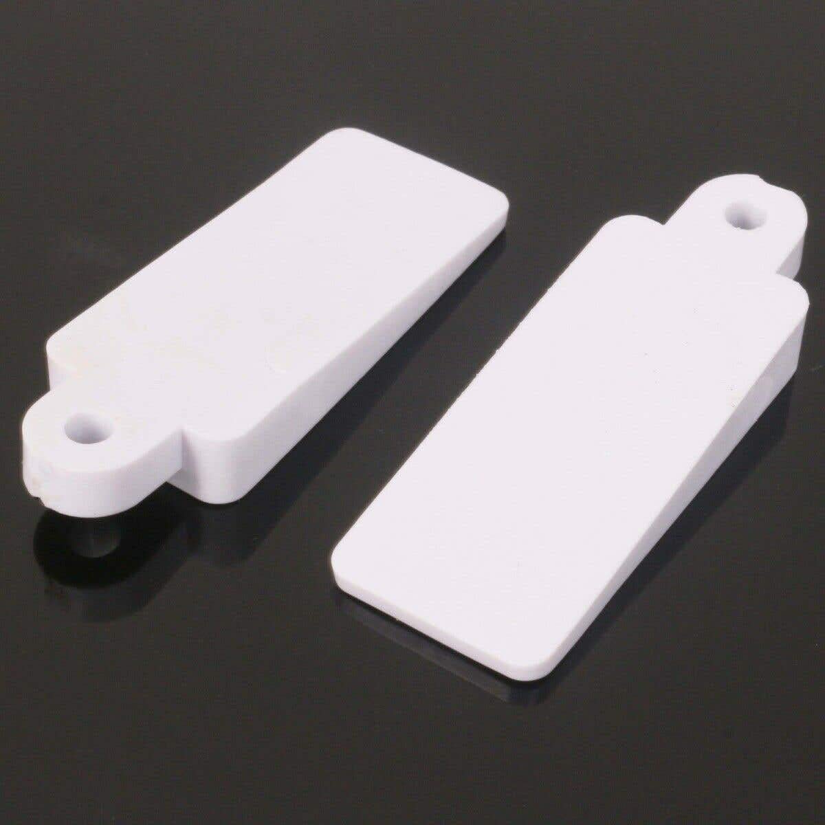 Hardware-Solutions - Door and Window Wedge - Rubber - Pack 20 - Whte - No Fixings Required.