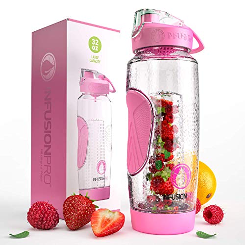 Infusion Pro 32 oz. Water Infuser Bottles with Insulated Sleeve