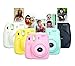 Fujifilm Instax Mini 8 Film Camera with 3-Pack Instant Film, Case, Pack of AA Batteries and Lens Cleaner Cloth, Pink
