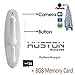 Huston Lowell SUPER Hd Detection Motion-activated Hidden Surveillance Camera in Cloth Hanger with Tf/microsd Card Slot DVR Nanny Babysitting Cam (White) + 8GB Micro SD/TF Card