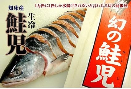 Amazon 鮭児 ケイジ 1万本に1本 幻の鮭 最高級魚 けいじ 1切 海夢 鮮魚 通販