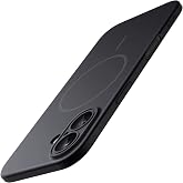 JETech Magnetic Slim Case for iPhone 16, Black | Compatible with MagSafe, Camera Lens Protection, Ultra-Thin Matte Finish, Lightweight Design, Minimalist Style