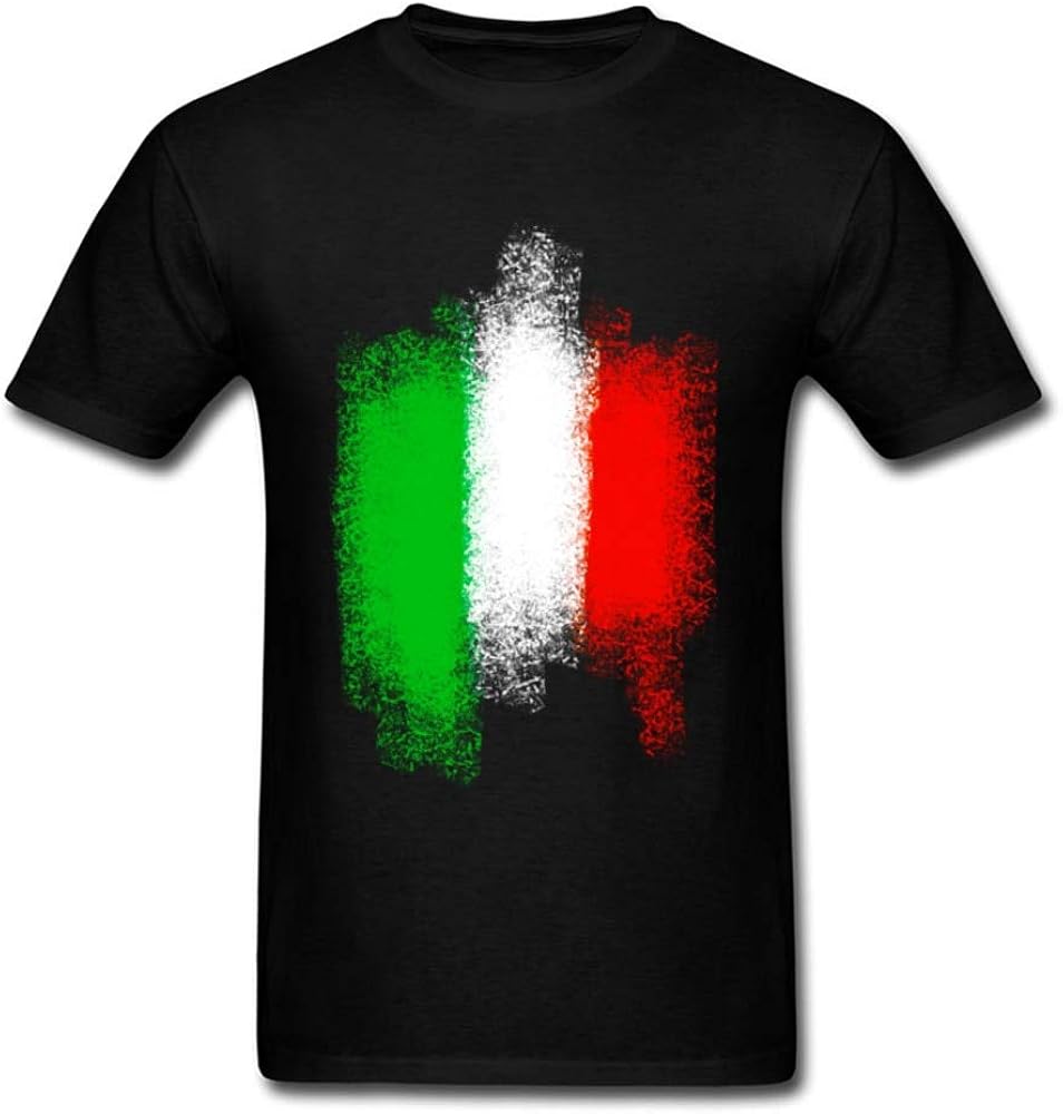 Italy Flag T Shirt Graphic Top tee Camiseta ShortSleeve Men TShirt
