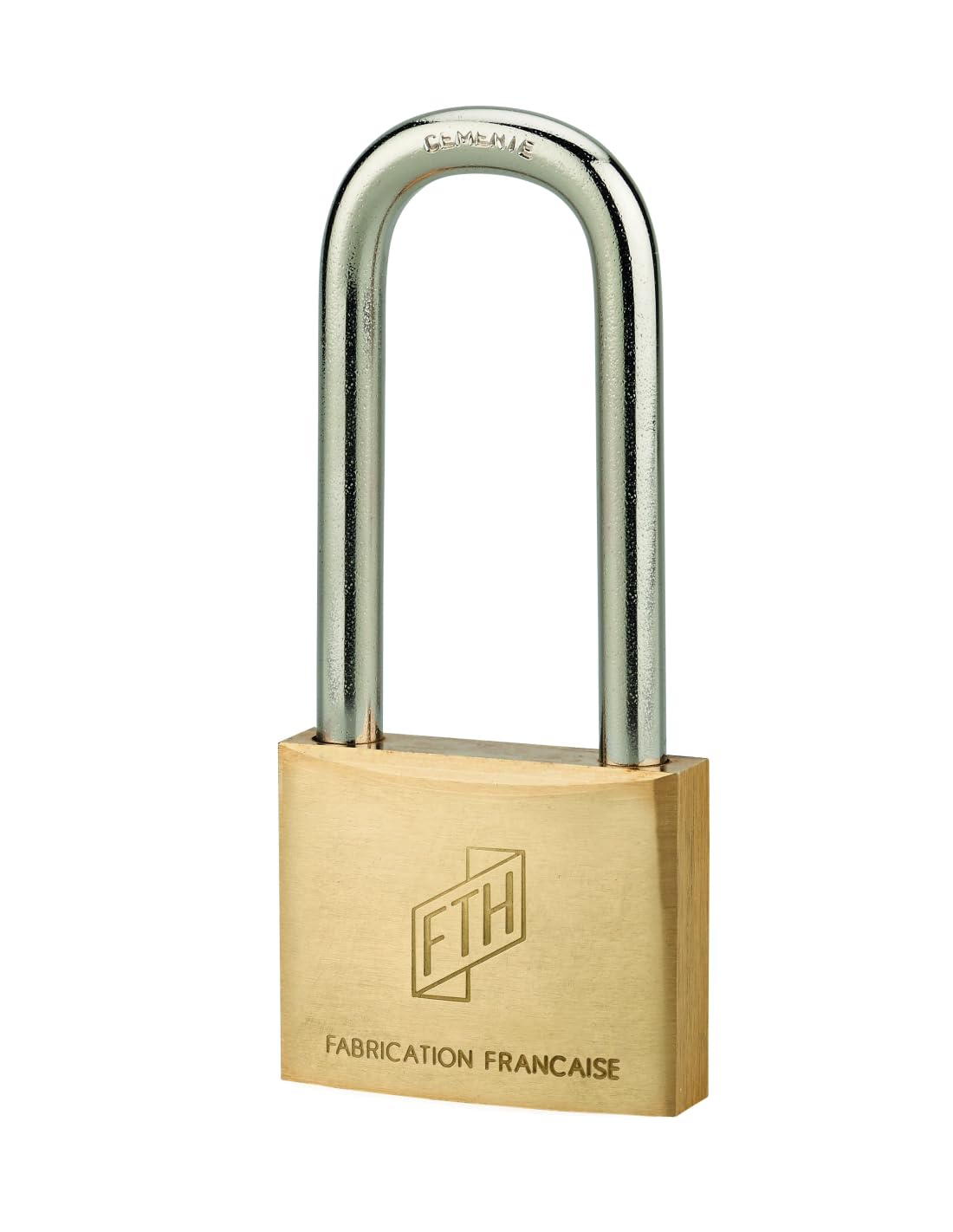 THIRARD 00021012 Cadenas FTH MH2 Padlock, Solid Brass Body and Hardened, 35mm Base, 45mm High Shackle, 2 Steel Toothed Keys, 35 mm