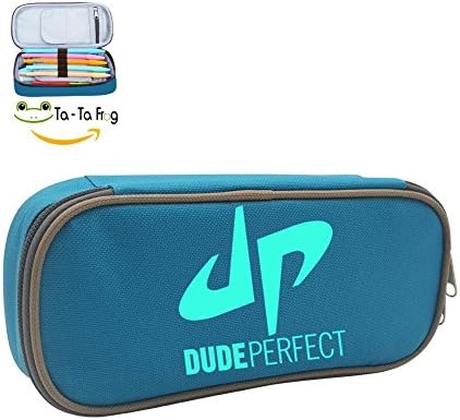 Du Perfect de DP Logo Pencil Case Pen Bag Makeup Pouch Durable Students Stationery With Double Zipper Blue