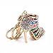 Yosoo Phone Car Bag Key Ring Keychain Charm Gift - for Women Ladies Girls' Key Bling Shoe Purse Fashion Decoration